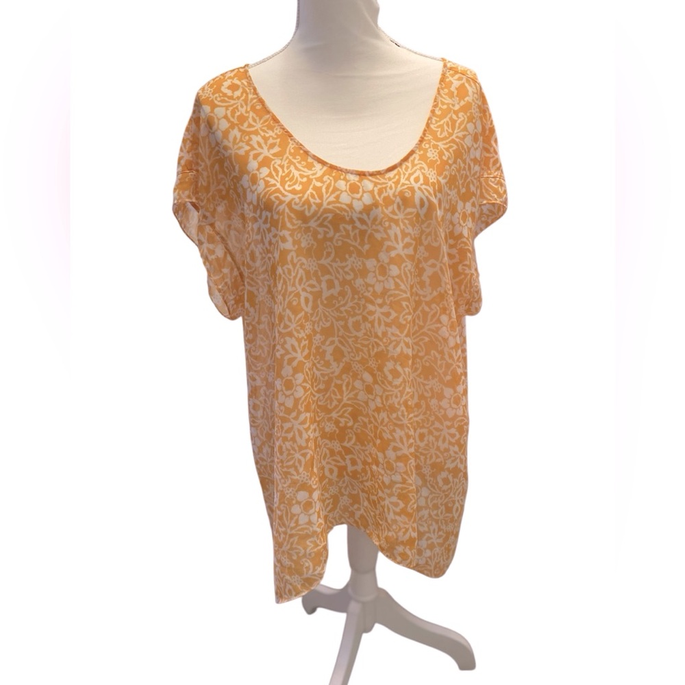 Authentic Show Me Your Mumu Sheer Short Sleeve Shirtt